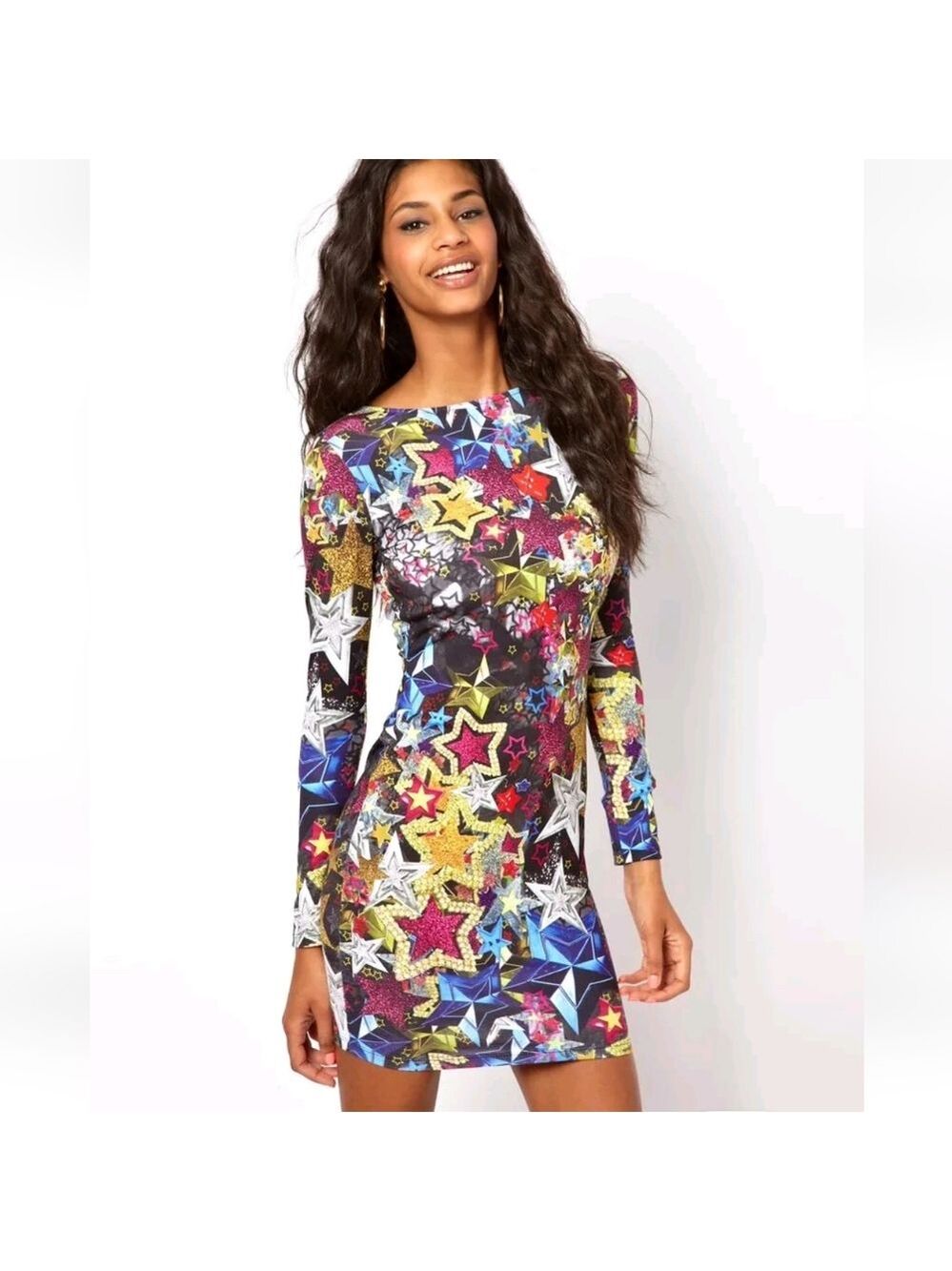 Asos Stars are Bright Bodycon Dress, Size 14